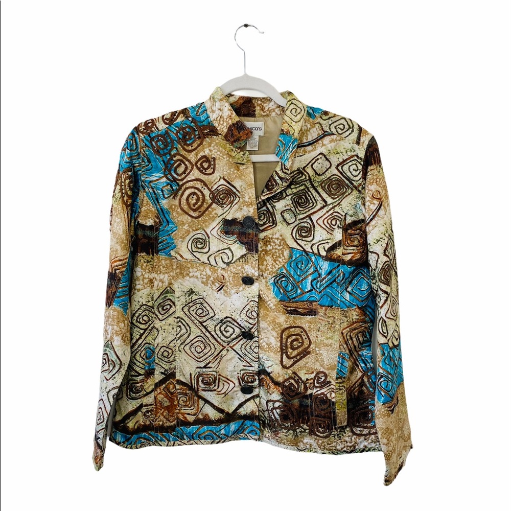 Chico’s Lightweight Silk Jacket Blazer